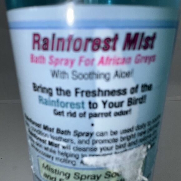 Blue Kings Cages Rainforest Mist Bath Spray for African Greys 8 oz - Picture 3 of 4